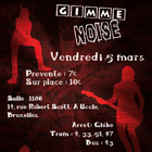 Flyer pour un évènement musical verso, Photoshop