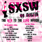 Affiche pour l’évènement musical SXSW, Photoshop Illustrator