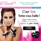 Mailing pour le site Comptoir des bijoux, Photoshop