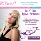 Mailing pour le site Comptoir des bijoux, Photoshop